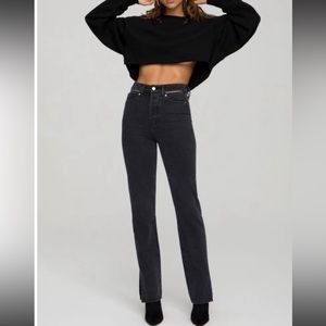 NWT Good American Good Boy In Black 208 Jeans